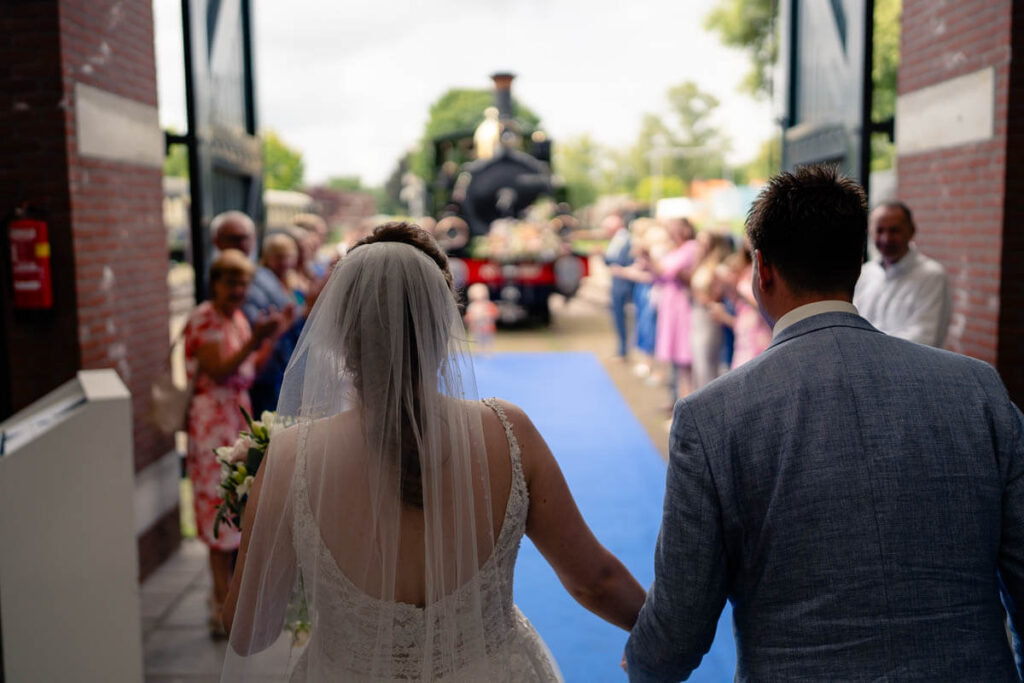 Overzichtsfoto tijdens de trouwreportage bij de MBS in Boekelo