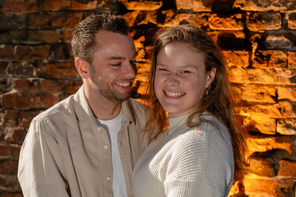 Spontane foto tijdens loveshoot in zwolle