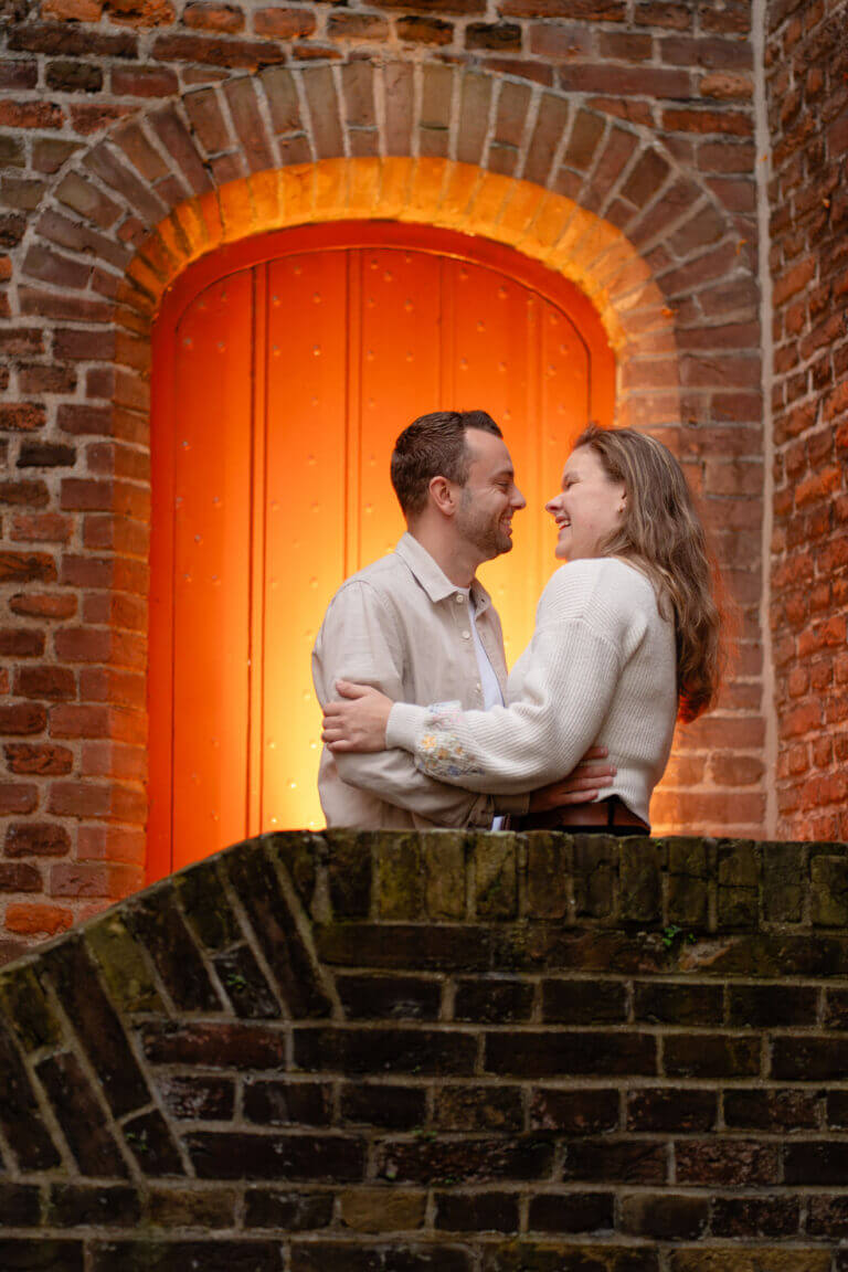 Creatieve loveshoot in Zwolle met gebruik van flitslicht